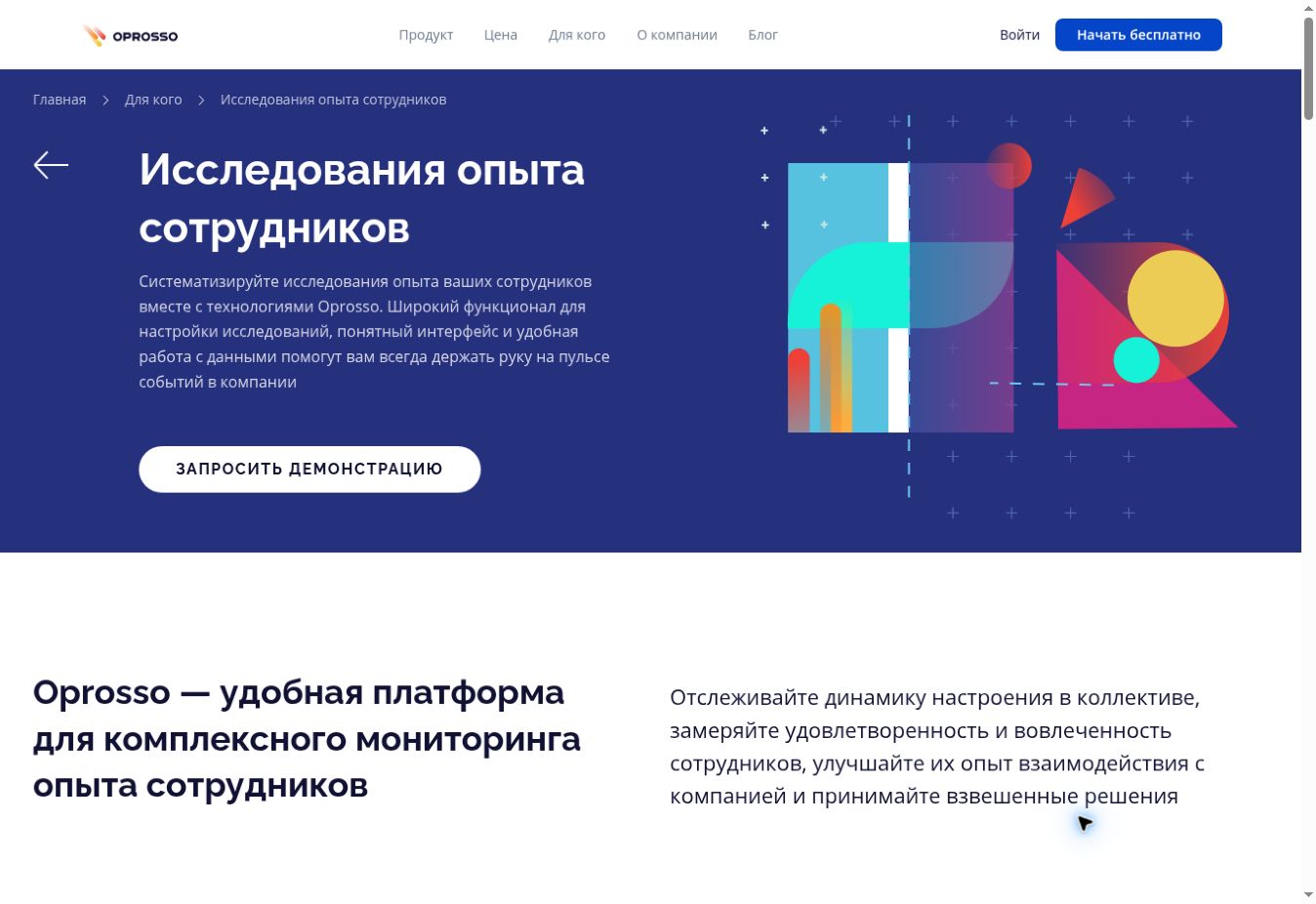 Скриншот сайта Oprosso.